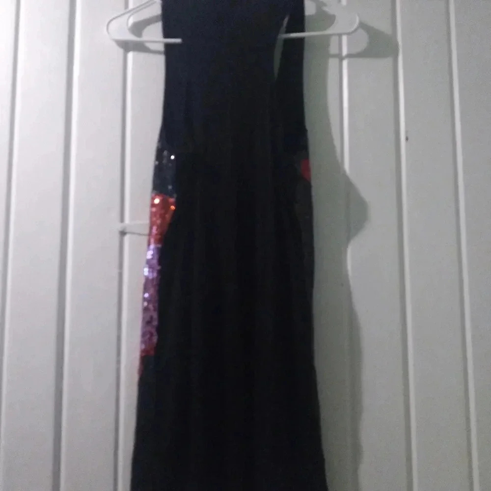 Sequin bling tank dress-junior large EUC - Picture 6 of 8